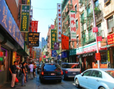 Shops in Chinatown, NY