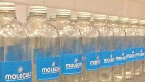molecules water bottles