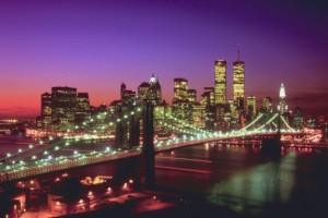 Manhattan, New York by night